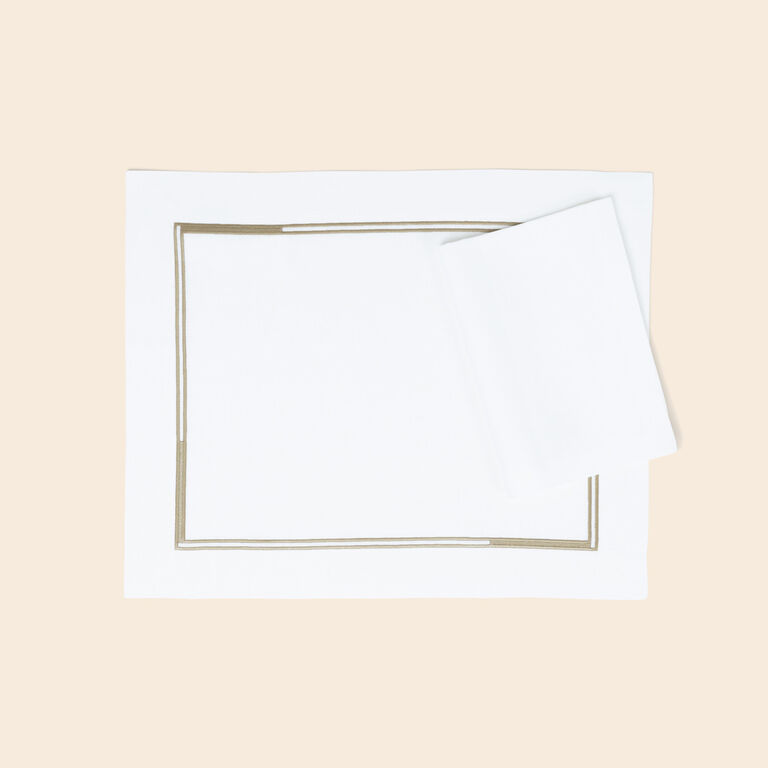 slide 2 Edgeline Placemats and Napkins Set