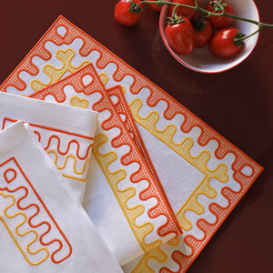 slide 1 Modernism Net Placemat and Napkins Set