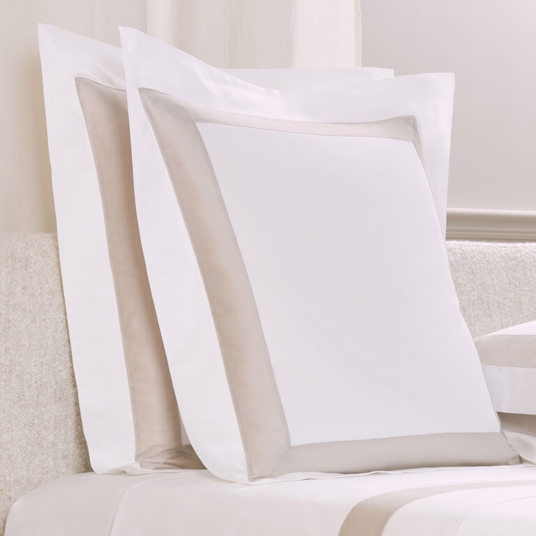 slide 2 Sateen Breeze Border Euro Sham